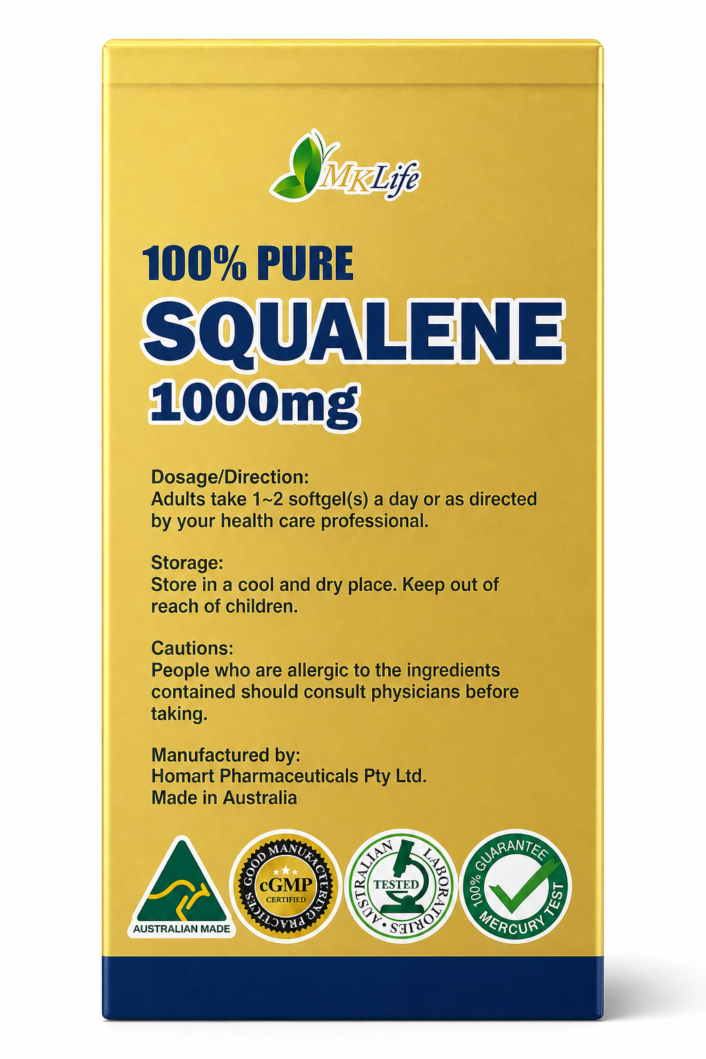 100%純角鯊烯1000mg